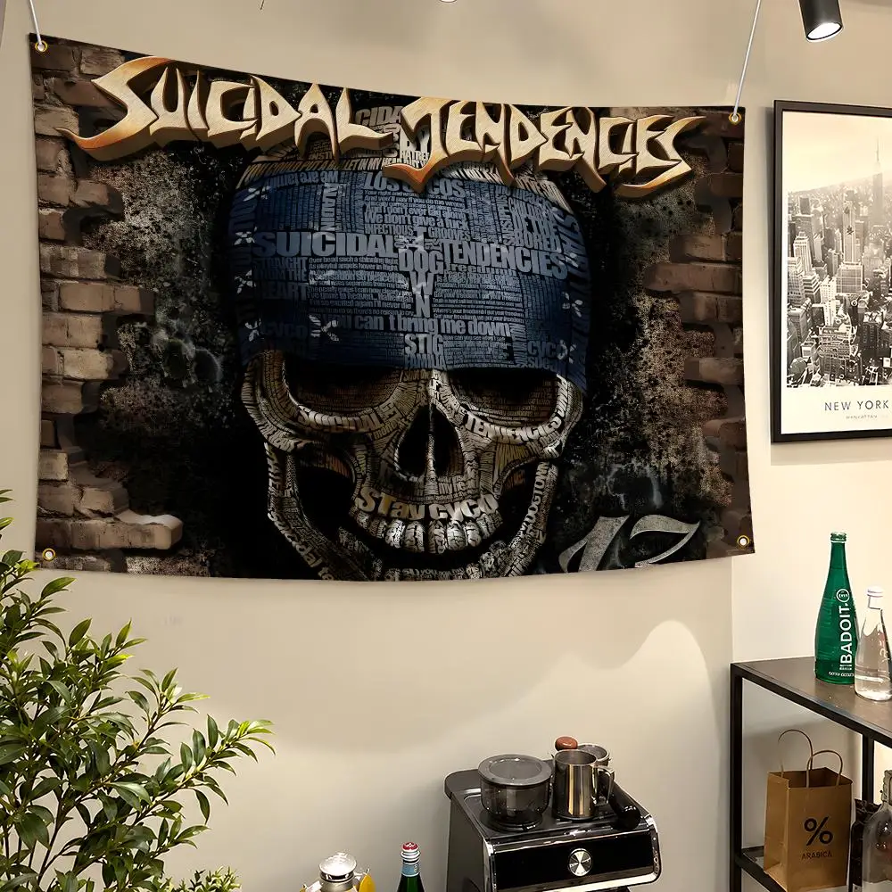 Band Suicidal Tendencies Cyco Miko Punk Flags Wall Hanging Flag Banners For Birthday Parties Outdoor Bedroom Dorm Room Decor