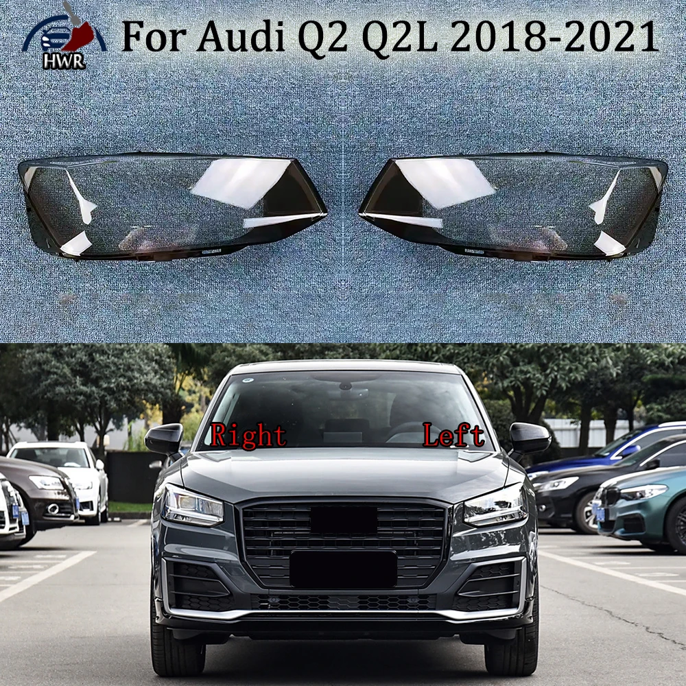 

Headlamp Cover Shade Transparent Lampshade Headlight Shell Plexiglass Replace Original Lens For Audi Q2 Q2L 2018 2019 2020 2021