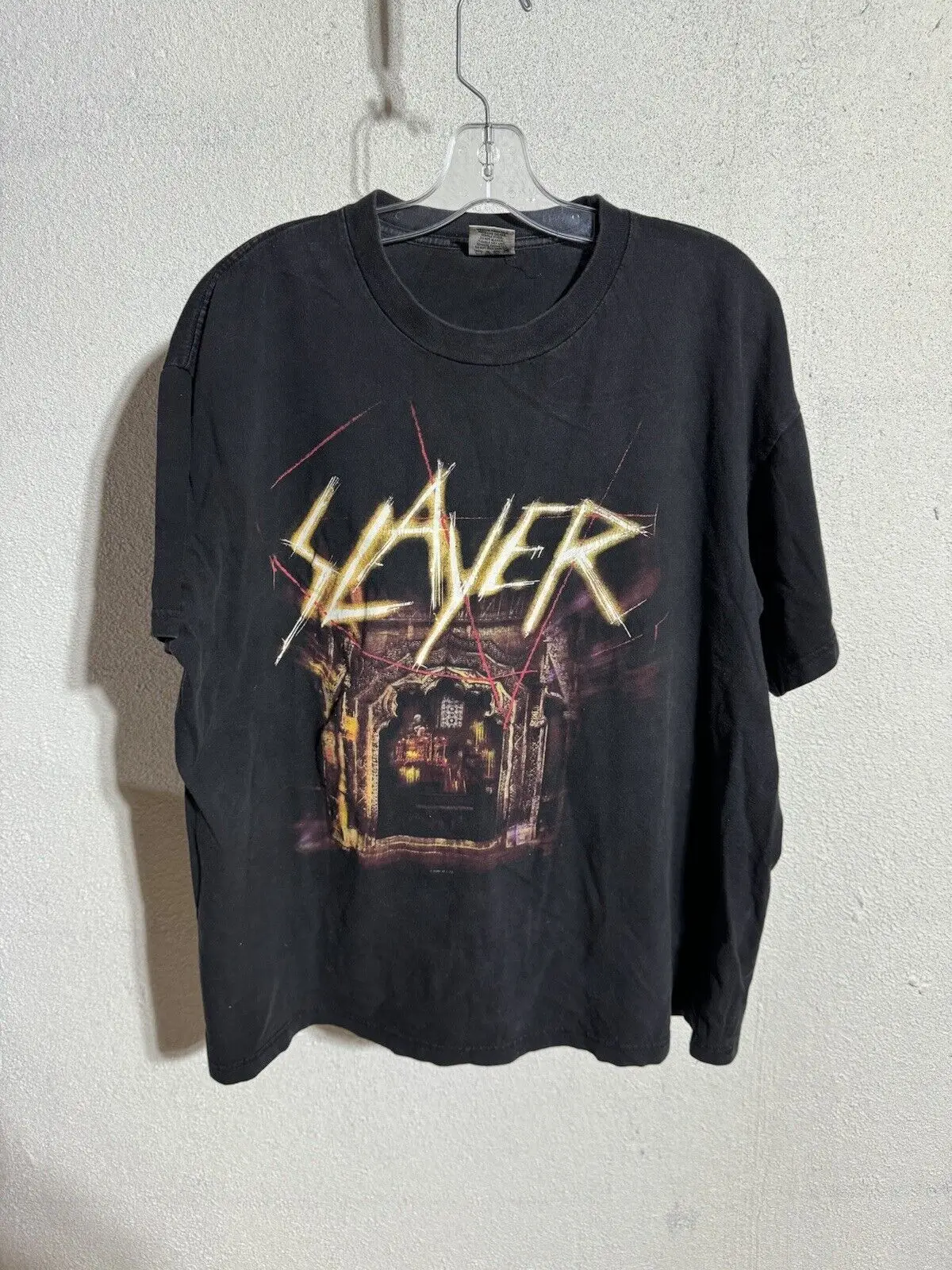 Vintage 2001 Slayer God Hates All Of Us Tour T Shirt XL Thrashlica