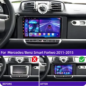 مشغل الوسائط المتعددة للسيارة DVD لمرسيدس بنز ، نظام Android ، Carplay ، Smart Fortwo ، 451 ، 2011 ، 2012 ، 2013 ، 2014 ، 2015 ، WiFi ، راديو ، GPS أفضل 6 مكبرات صوت ذكية للمبيعات 451 - رقم 3