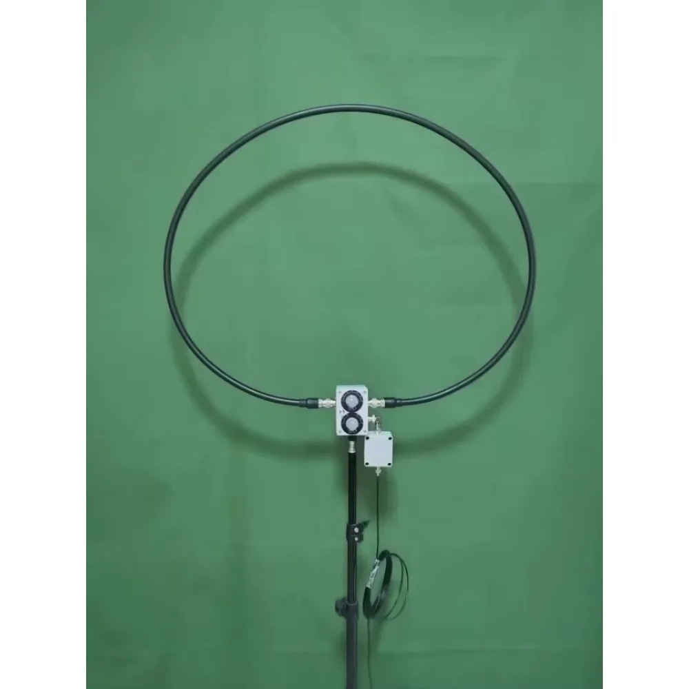 אנטנת לולאה מגנטית חדשה בעוצמה של 20W עם גל קצר לרדיו HF IC-705 HF 5-30MHz FM 76-108MHz VHF 110-150MHz UHF 400-450MHz