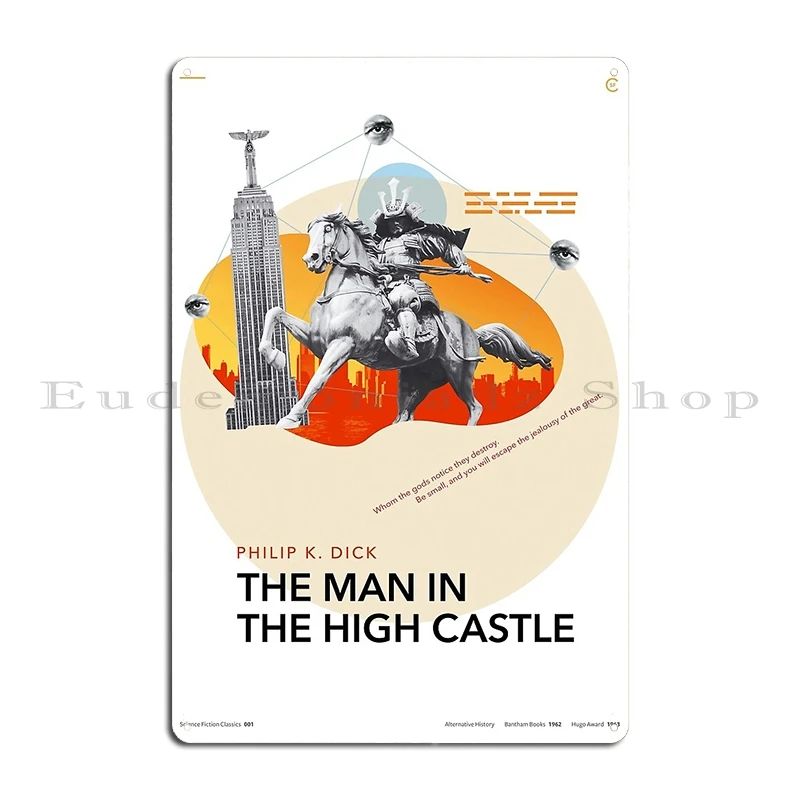 Philip K Dick Ii Metal Sign Painting Décor Design Pub A Scanner Darkly The Man In The High Castle Tin Sign Posters