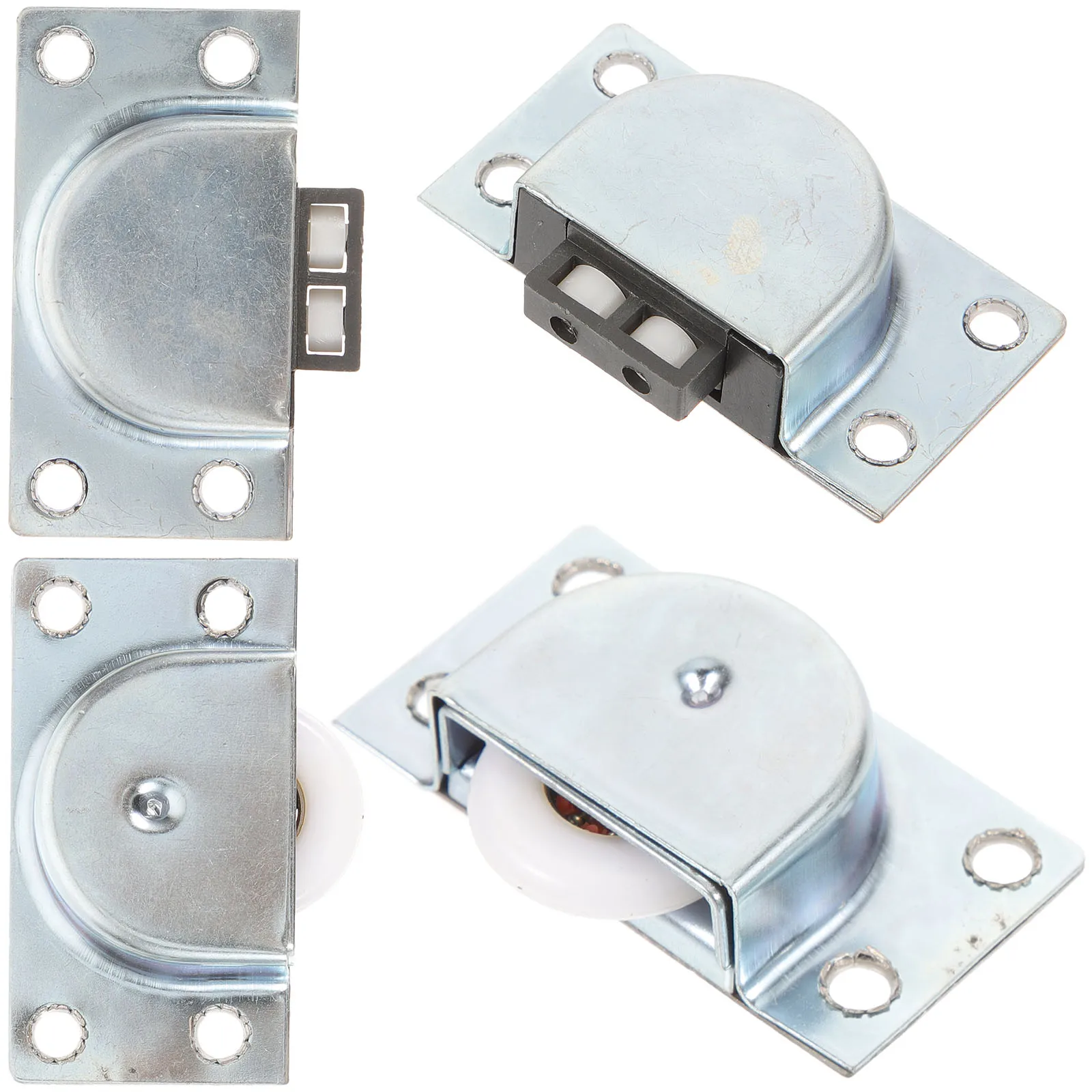 

4pcs Cabinet Door Rollers Nylon Wheel Furniture Hardware Closet Sliding Cabinet Door Hardware Wardrobe Replacement