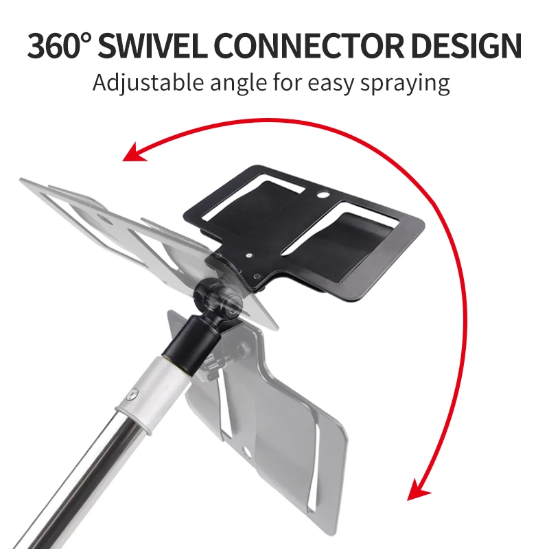 Deflector con rotación de 360 grados, poste de extensión para separación de soporte con Color de pintura, evita salpicaduras, Herramientas de limpieza desmontables