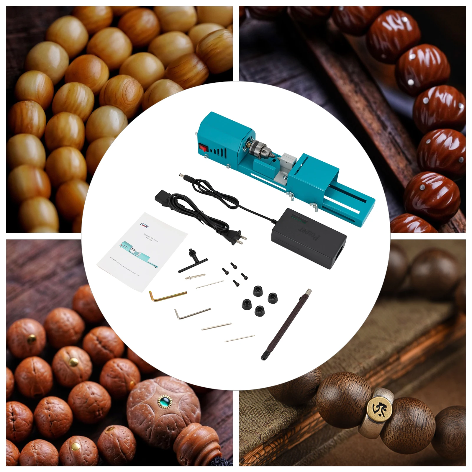 آلة مخرطة أدوات نحت الخشب الملمع الخرز الصغير لمصنع المجوهرات والحرف اليدوية ومخرطة القطع #6