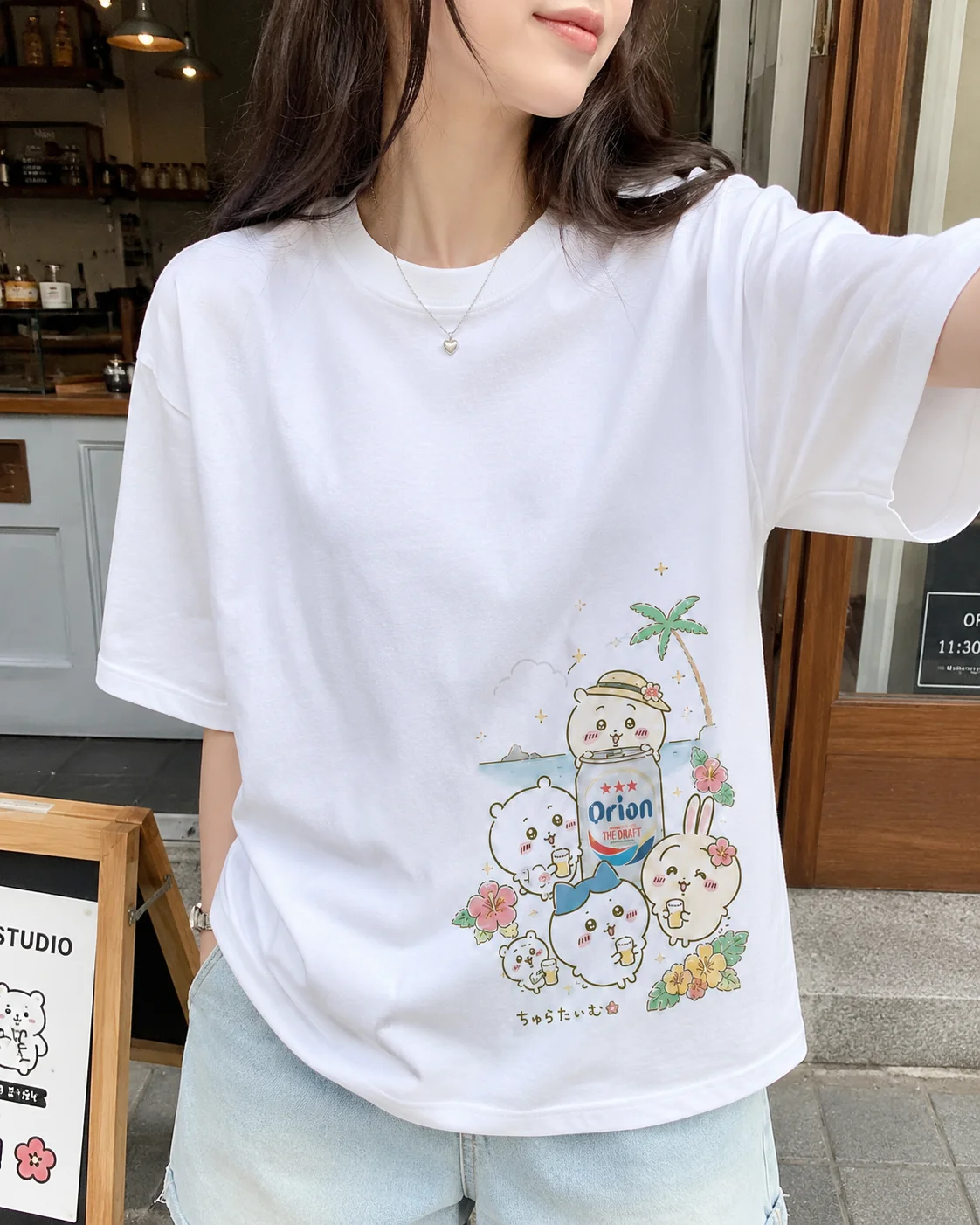 CHIIKAWA Summer Parent Child Pure Cotton T-shirt Comfortable Breathable High Quality Ins Y2k Men's T-shirts Clothes for Man