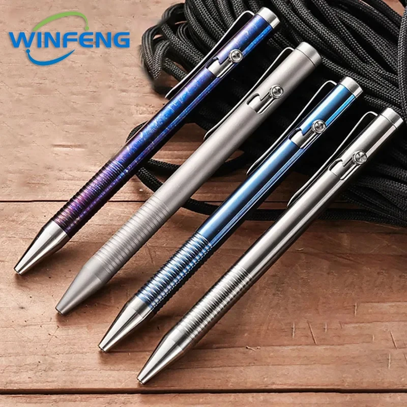 

Multipurpose Tactical Pen Self Defense Weapon Emergency Glass Breaker Titanium Alloy EDC Tool For Outdoor Camping Ballpoint Pen