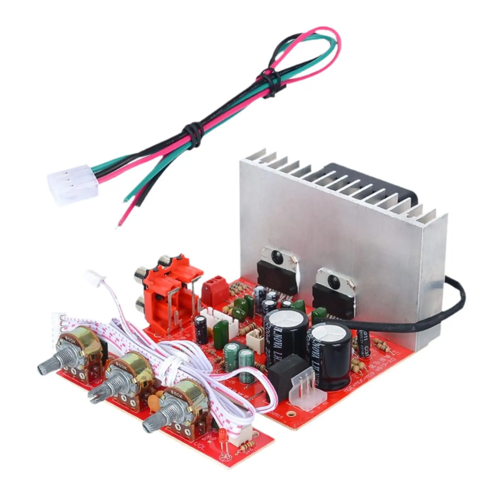 Power Amplifier Board Professional 3 Stereo Channels Jrc4558 Utc7265 Chip 2.1 Channel 60wx3 Subwoofer for Sound System Speakers