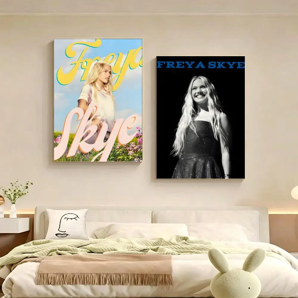 Artist Freya Skye Poster Poster Multiple Sizes  frameless Creamy Style Wall Art Home Decor For Living Room Bedroom gift