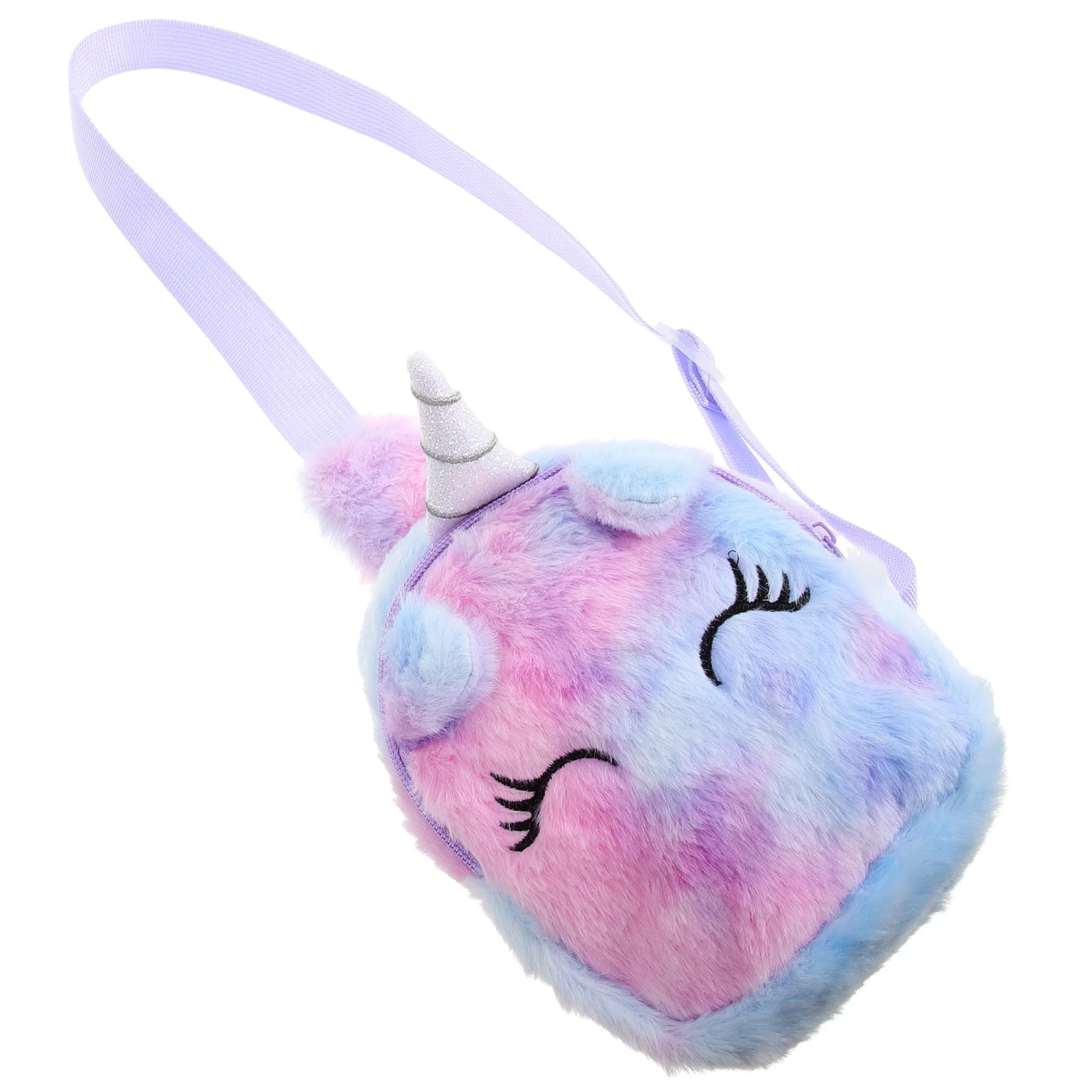 Bolso de pecho de unicornio, monederos, bandolera de mensajero para niña pequeña, bolso de hombro de felpa para niñas, lindo niño