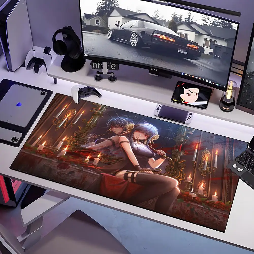 لوحة ماوس S-Spy Play H-House كبيرة مضادة للانزلاق من المطاط للألعاب لوحة مكتب متينة بحافة سميكة مناسبة للمكتب والغام