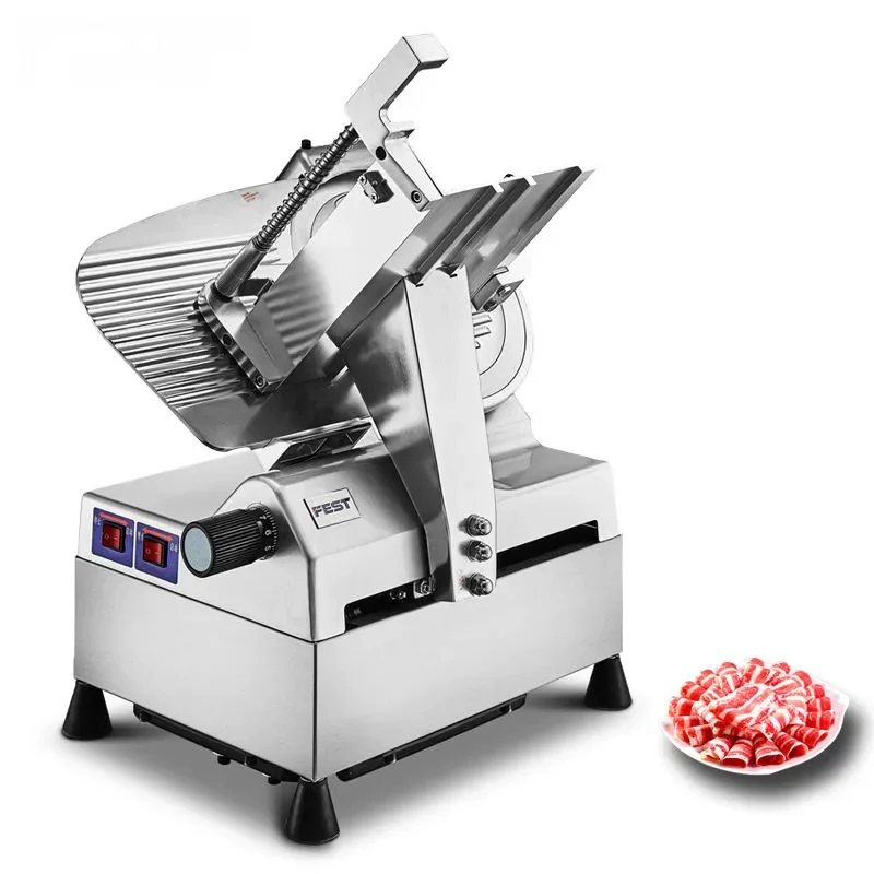 for FEST 0-16mm Slice Thickness Meat Cutter 300mm Blade Heavy Duty Automatic Electric Commercial Bacon Slicer 30kg/h