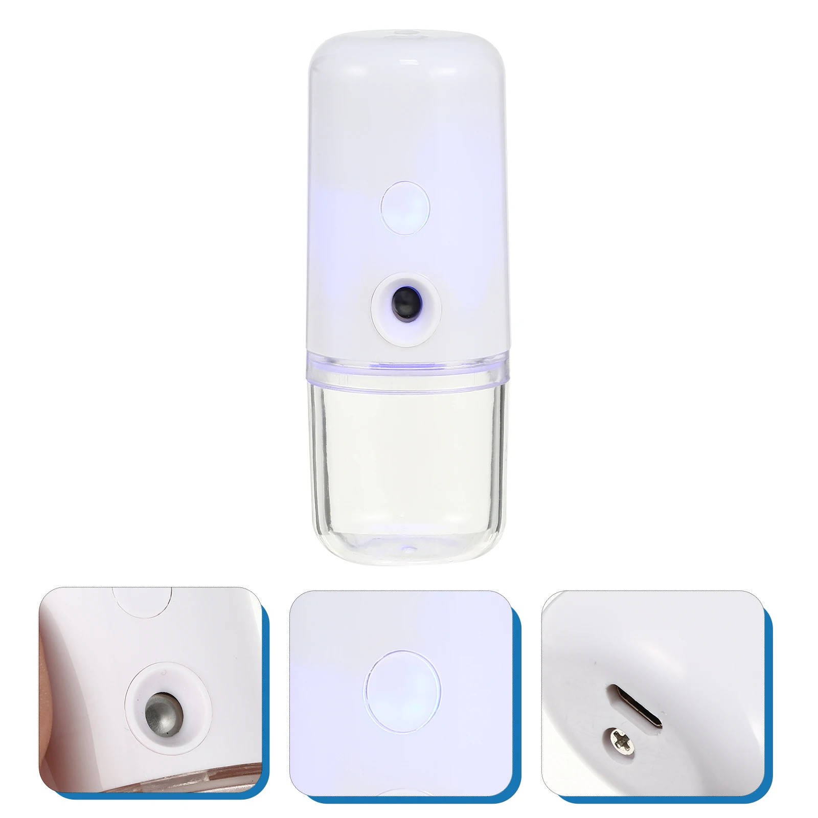 

1pc USB Charging Mist Sprayer Compact Lightweight Portable Mini Device Nano Steamer Skin Care Gift Facial Moisture Tool