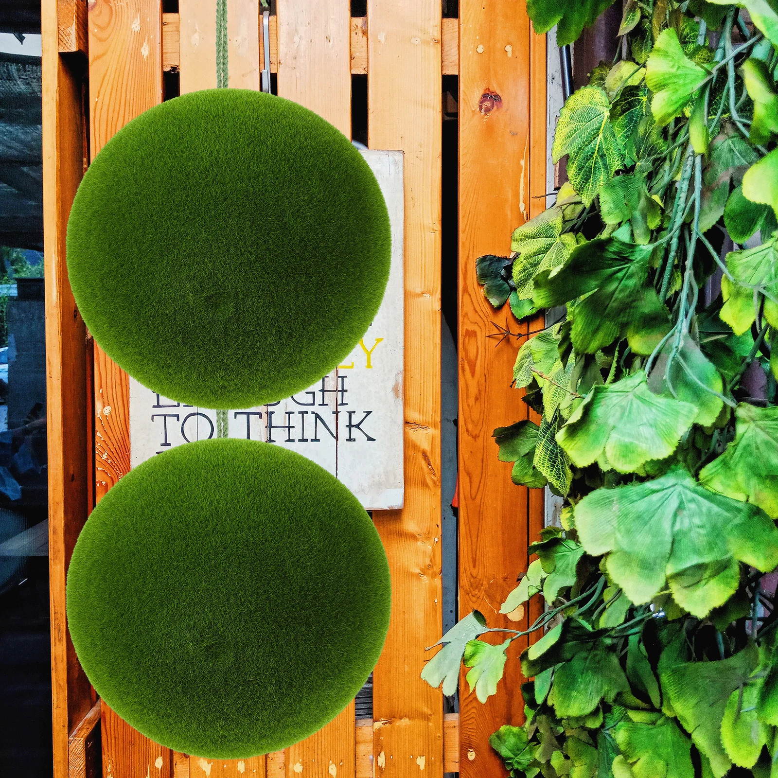 

Simulated Moss Ball Artificial Plant Decorative for Indoor Outdoor Bonsai Garden Decor Faux Topiary Ball