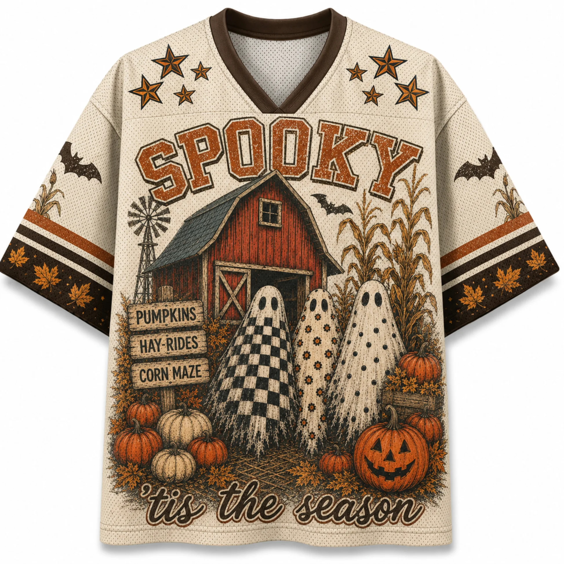 Bestselling American Halloween Jerseys for Children, Men and Women, Haunted Houses,skeletons,balloons,ghost Prints,short Sleeves