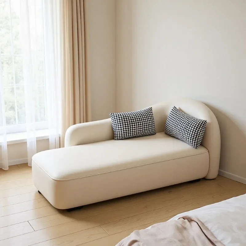 Cream wind living room curved sofa bedroom room bed and breakfast chaise longue recliner