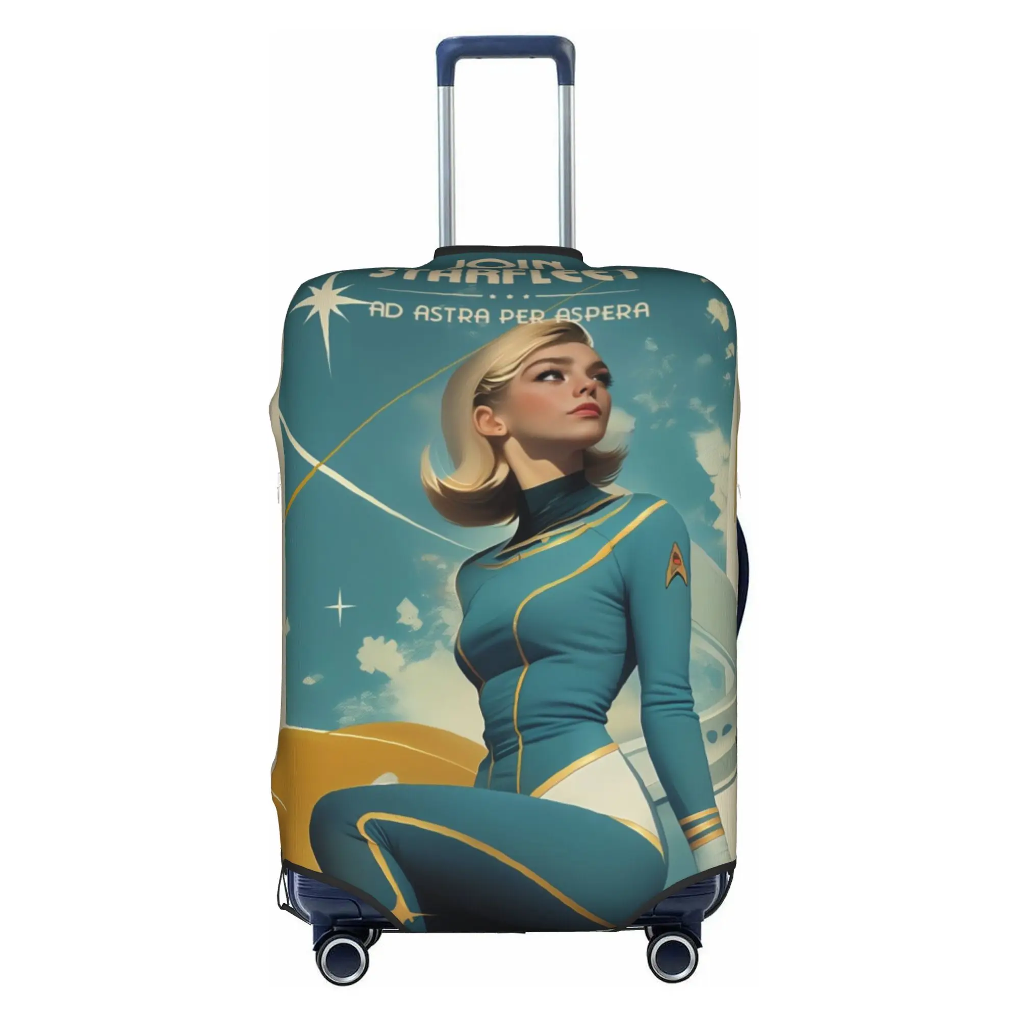 Star Trek Science Fiction TV Series  Luggage Cover Protector Funny  Travel Suitcase Protective Cover for 18-32 Inch