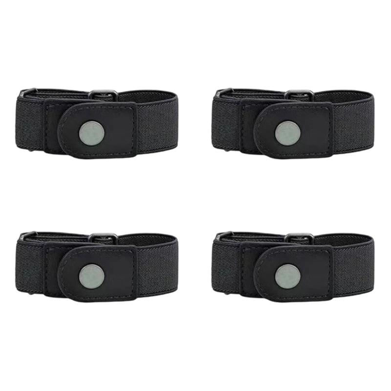 DXAE Stretch Waist Belt with Smooth Front Detail for Casual Pants Wear