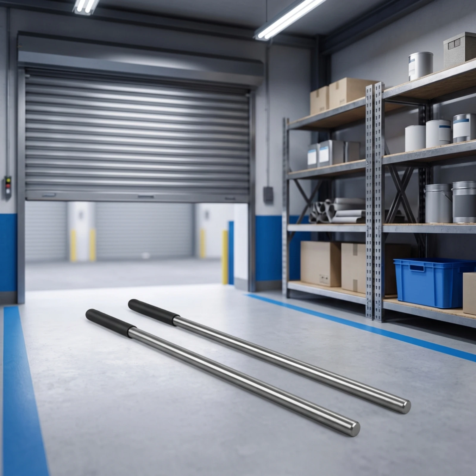 Garage Door Winding Bar with Non-Slip Handles High-Strength Garage Door Winding Rods Tool Solid Steel Corrosion-Resistant