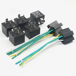 4 Pin 5 Pin 40A 12V Waterproof Car Relay Automotive Relays Mayitr Normally Open DC 12V 24V 28V for Head Light Air Conditioner