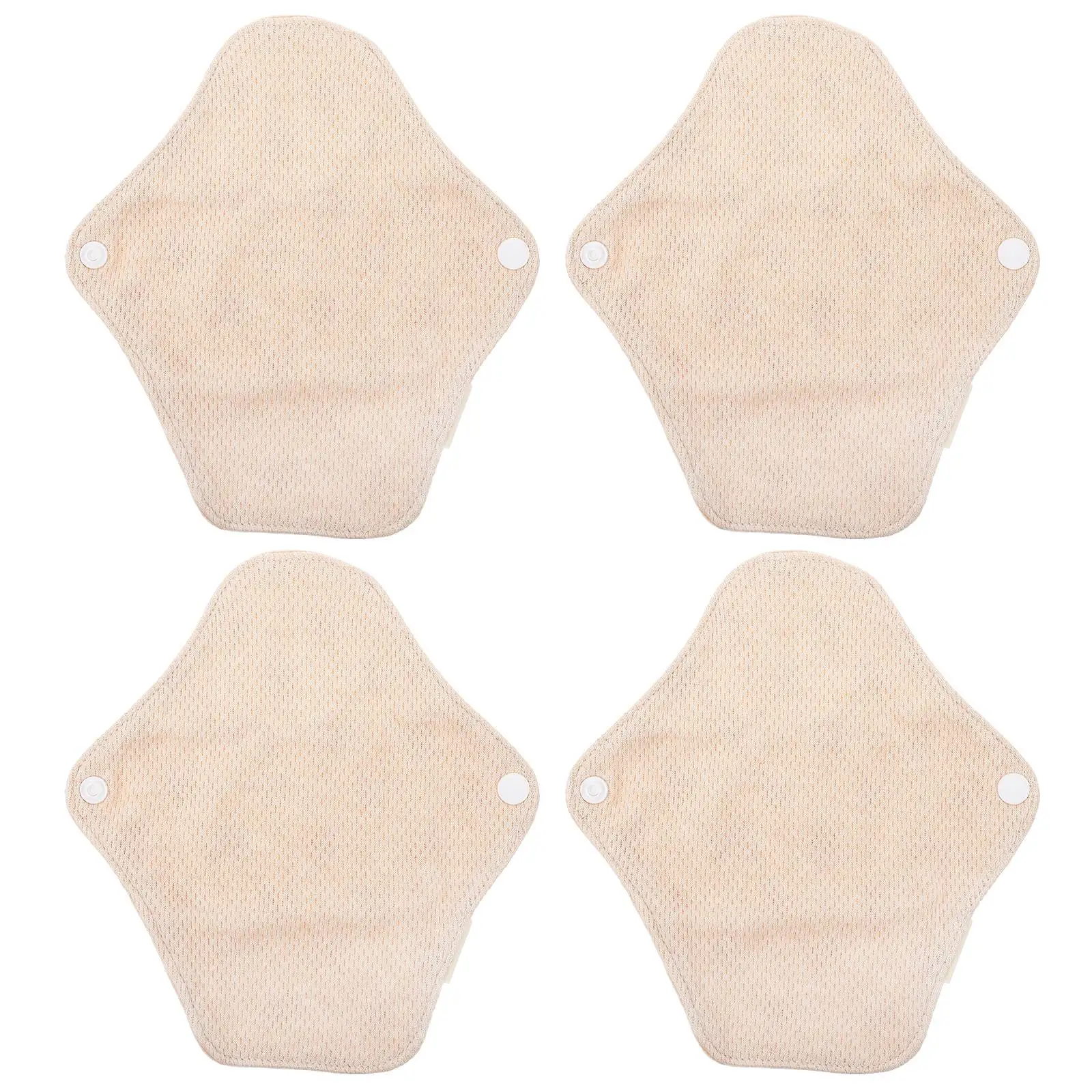 4 PCS Washable Sanitary Napkin Women Nursing Pads Reusable Menstrual Cotton Leakproof Mats