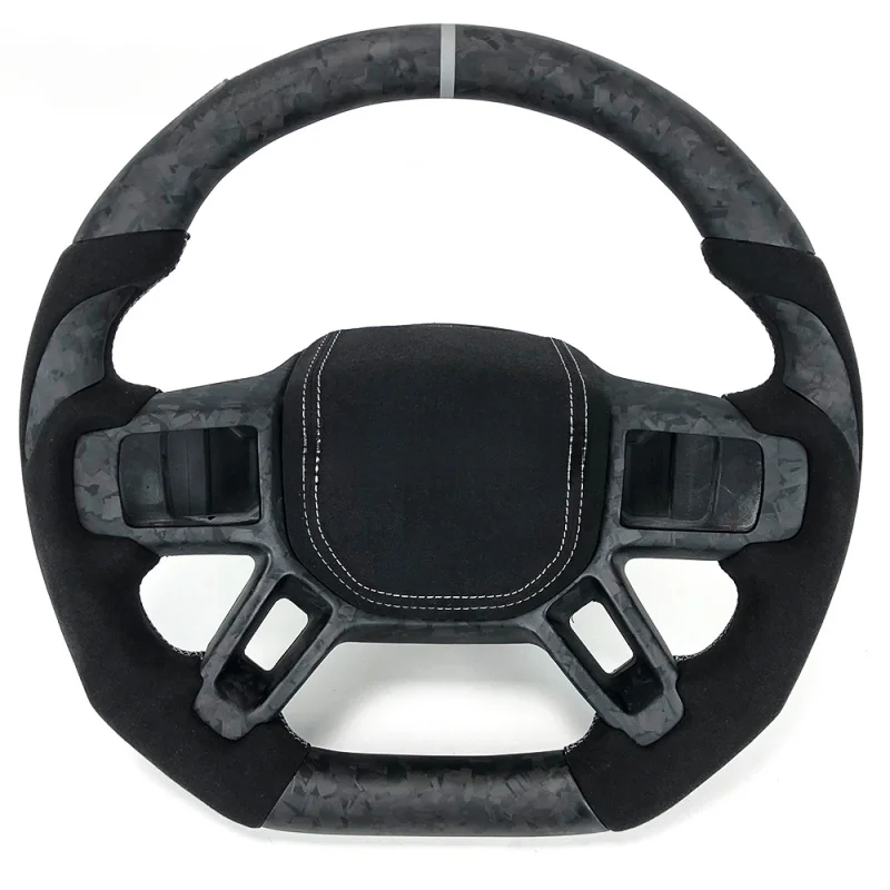 

Для Land Rover Настраиваемый матовый кованый спортивный руль из углеродного волокна | Защитник/Ранге Ровер