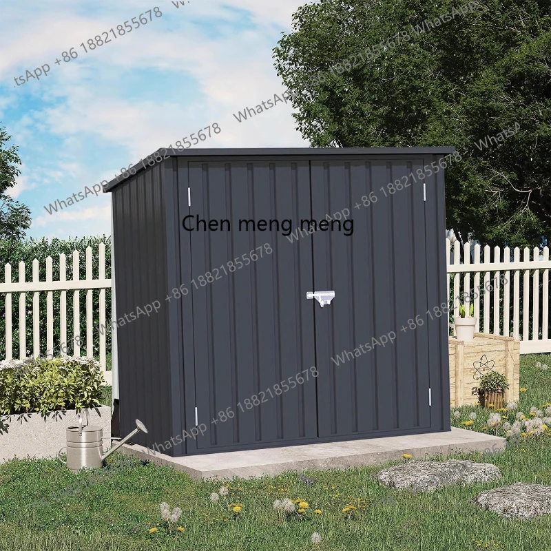 

Garden tool room, outdoor sundries storage, simple room, waterproof and sunscreen, outdoor mobile iron room