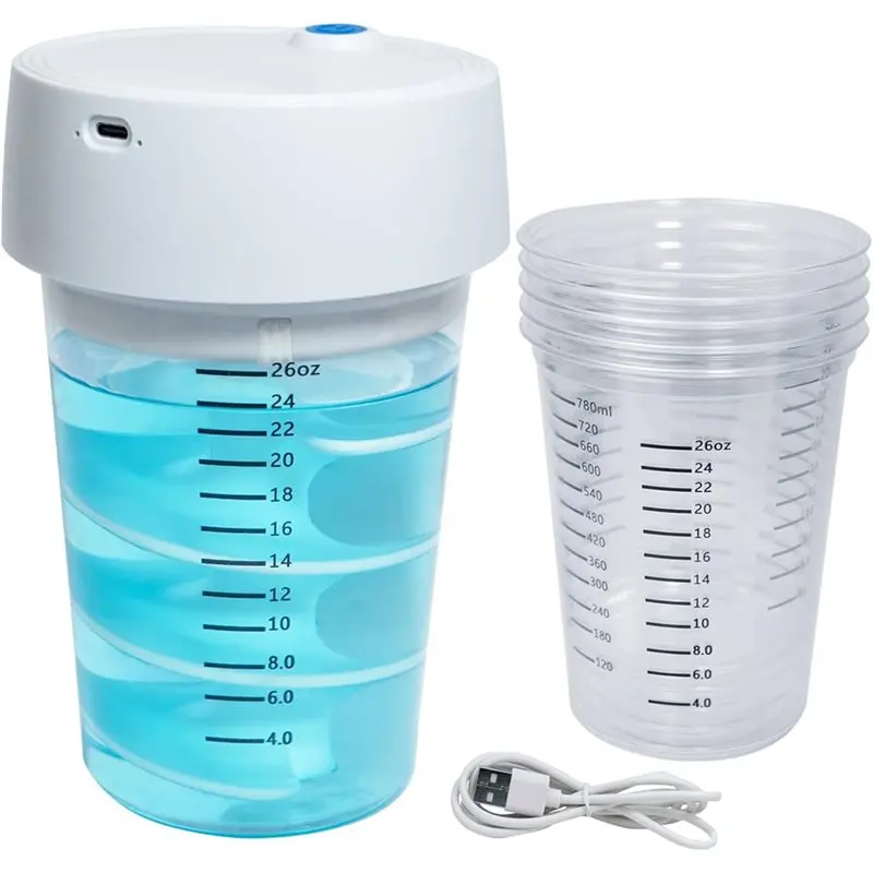 

A76K Epoxy Resin Mixer, Automatic Hands-Free Auto Resin Mixer 24Fl. Oz Capacity, Ideal For Molds, Soap Making Kits Mixing