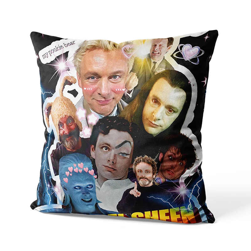 Aertemisi 18'' x 18'' Michael Sheen Collage Throw Pillow Cushion Covers Cases Pillowcases 45cm x 45cm