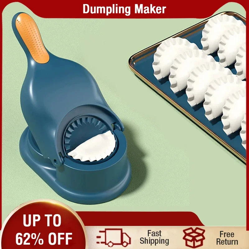 

DIY Dumpling Maker 2 In 1 Wrapper Presser Device Kit Manual Labor-Saving Dumpling Dough Skin Molder Machine Kitchen Gadgets Tool