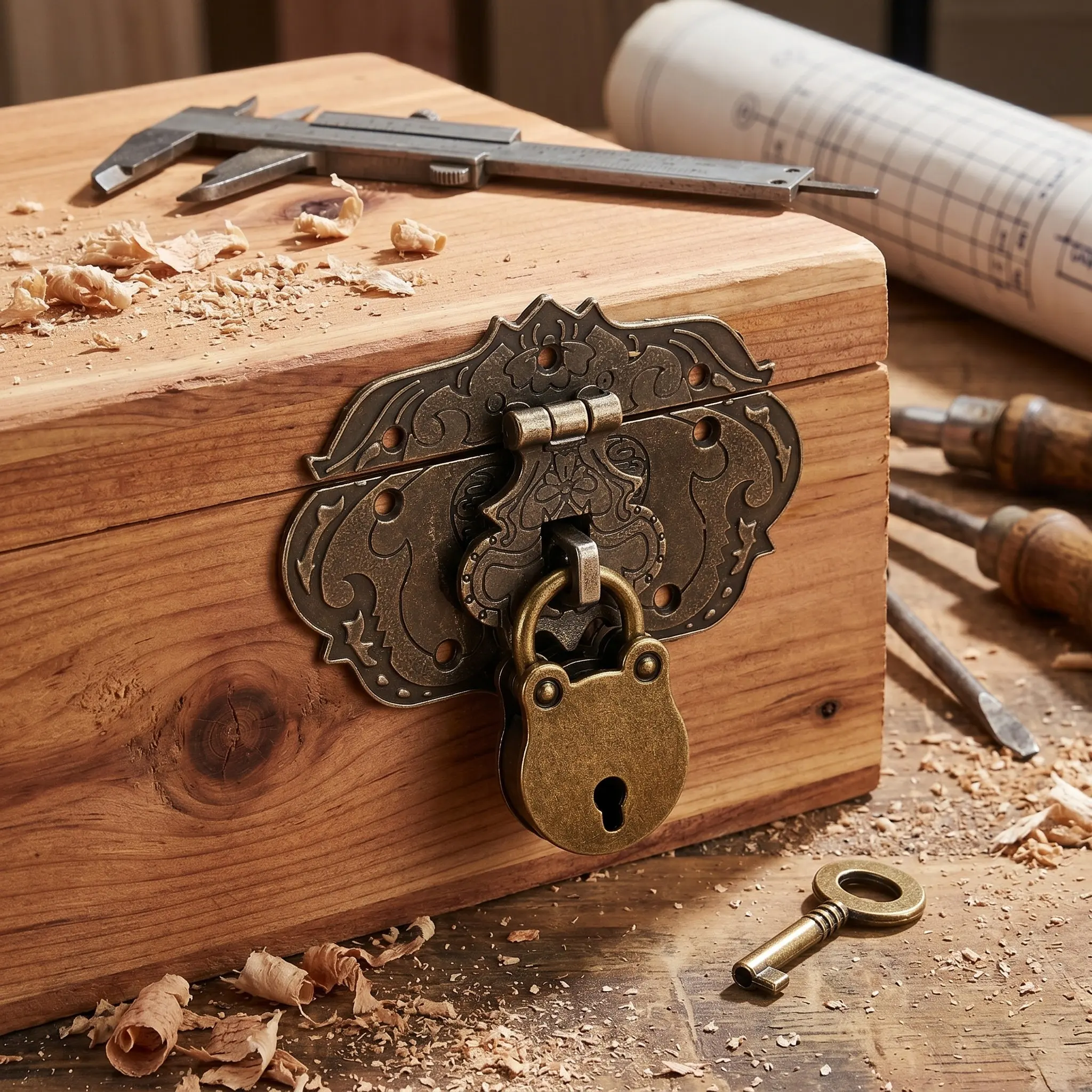 Latch Lock Halloween Christmas Decorative Hasp Decorative Buckle Packaging Boxes Cabinet Lock Decor Home Decoration Home 1SET