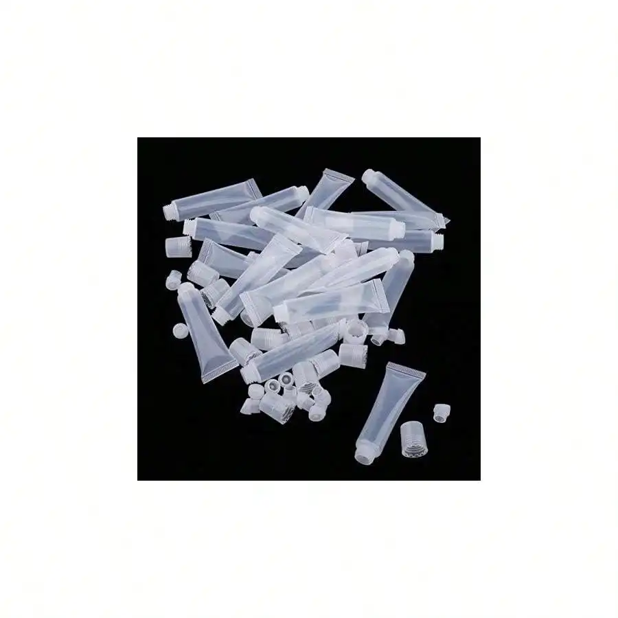 Mini balsamo per labbra trasparente ricaricabile vuoto da 15 ml Contenitori cosmetici Accessori per il trucco Tubi vuoti morbidi 20 pezzi
