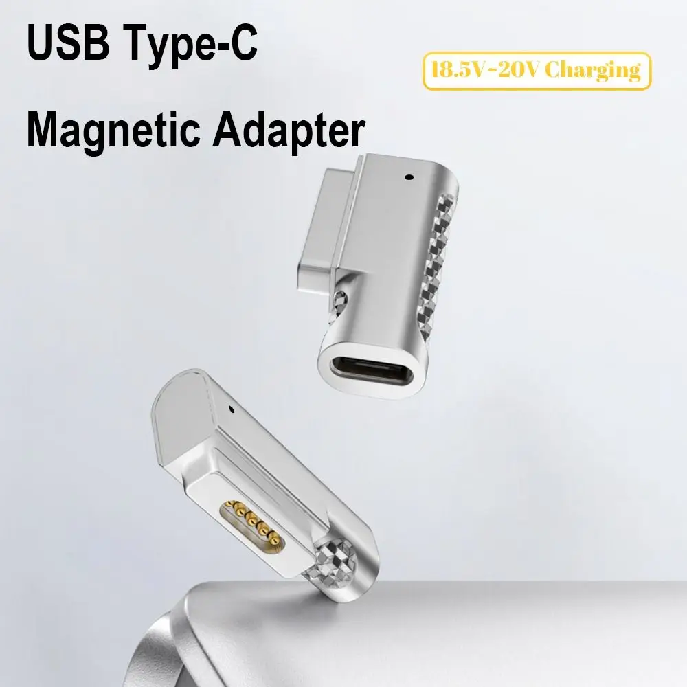 LED Indicator PD Quick Charging Connector Laptop USB C Adapter Magnetic Type C to Magsafe 2 Plug Converter For MacBook Air/Pro
