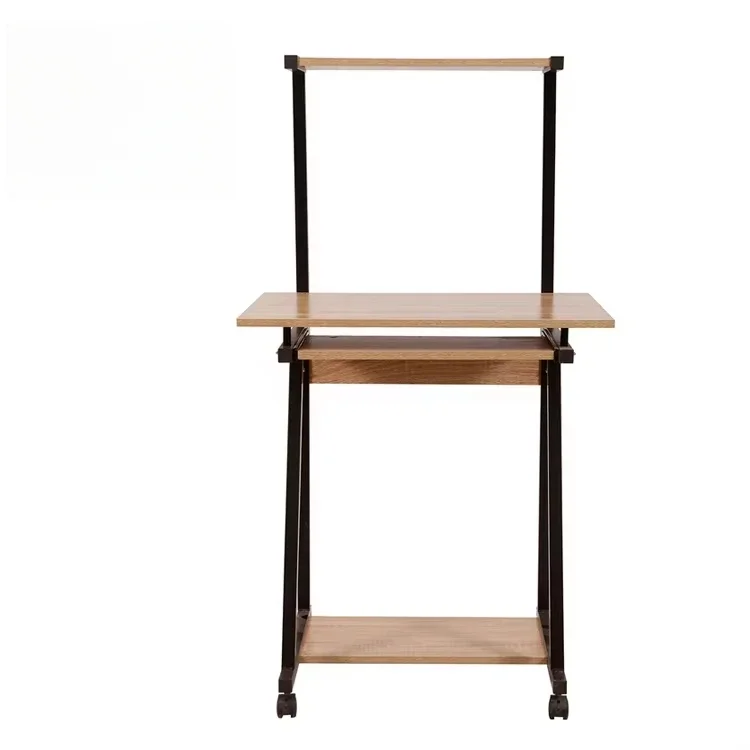 

A Premium PU panel white wood texture modern simple wooden table home office desk furniture