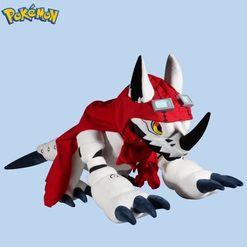 60CM Big Size Pokemon Hackmon Plushies Cartoon Anime Peluche Kawaii Ornament Comfortable Soft Doll Children's Toy Gifts