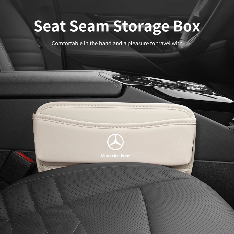 Car Seat Gap Organizer Console Side Crevice Storage Box For Mercedes Benz AMG W204 W205 W203 W211 W212 W213 W201 W210 W126 W124