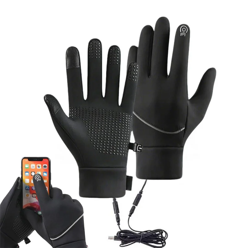 

USB-перчатки с подогревом, перчатки для сноуборда, зимние термоперчатки с сенсорным экраном, термоперчатки с подогревом, митенки, зимние варежки, перчатки для сноуборда