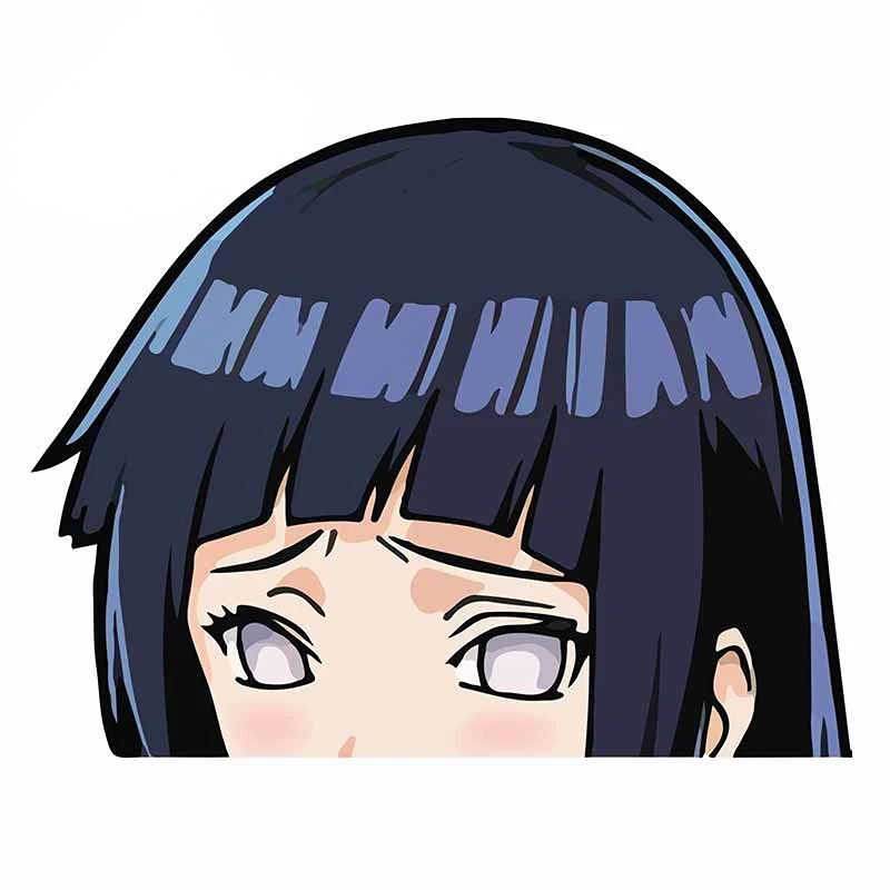 Hinata Nue Sexy Le sticker de voiture Cartoon de Hinata Hyuga, une déclaration d’amour pour les fans d’Anime