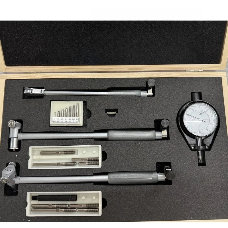 3 high-precision inner diameter dial indicators set 18-160mm inner diameter gauge set measuring cylinder