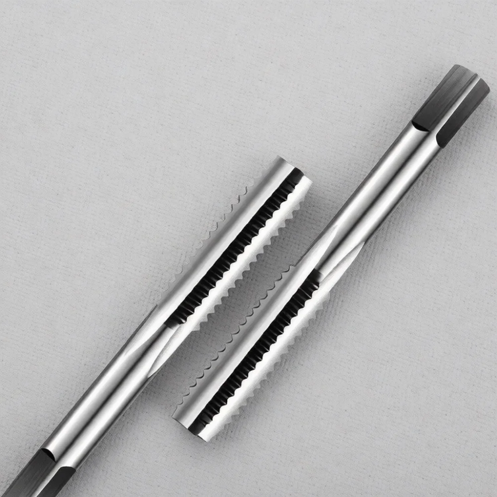 Manual Screw Thread Tap Metric Alloy Steel Straight Flute Square Shank Tapping Cutter For Metal Processing Machine Repair Tool