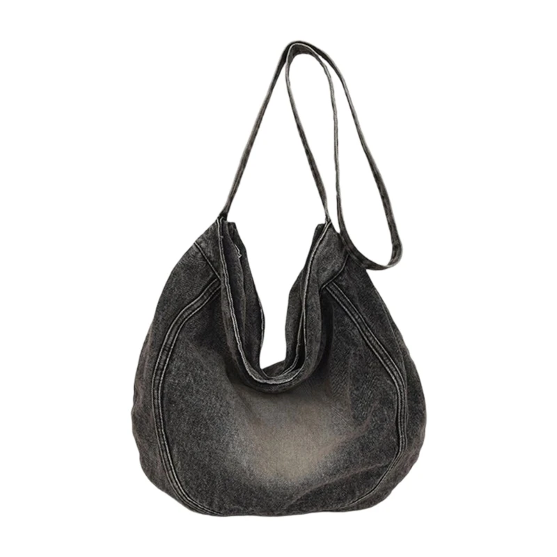 

Retro Denims Messenge Bag for Women Crossbody Bag Large Capacity Shoulder Bag