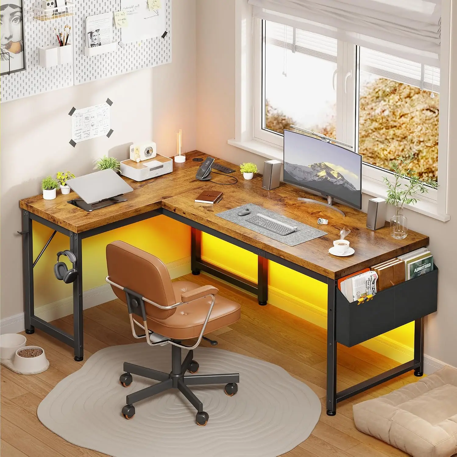 L Shaped Desk 63