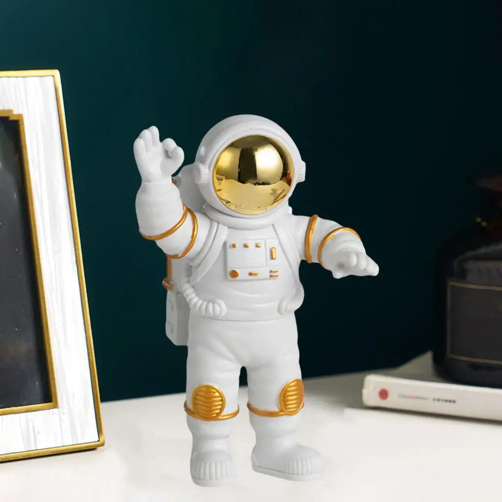 Figurines d'astronautes en résine, statues, miniatures de cosmonautes, décoration