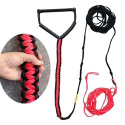 75ft Water Ski Rope 5-Section Watersports Spiral Braided Wakeboard Tow Rope Wakeboard Kneeboard Tubing Tow Rope with EVA Handle