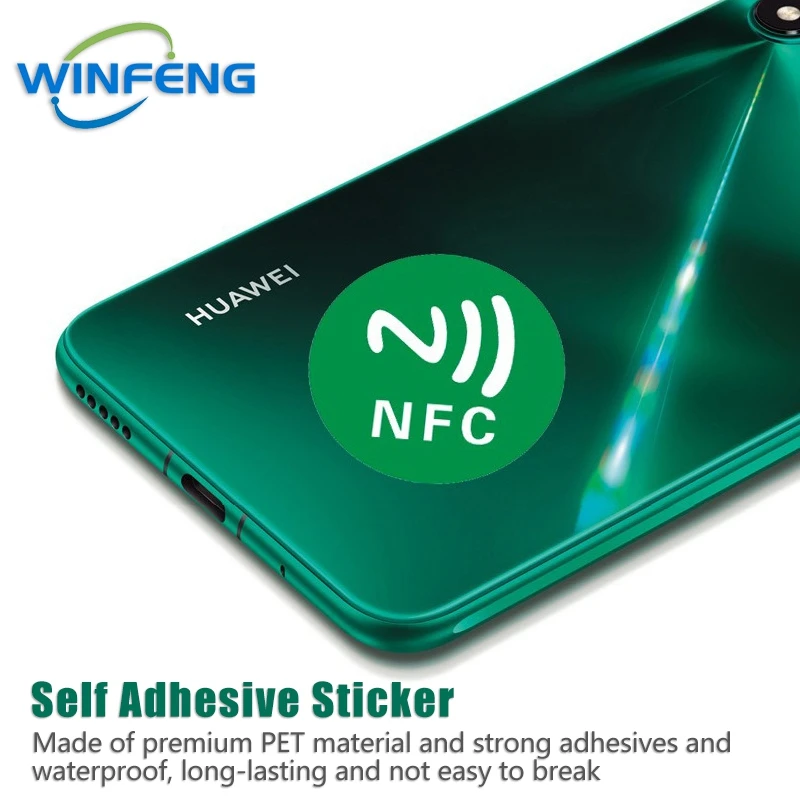 6 Cái/bộ Thẻ Tag NFC Miếng Dán Có Thể Lập Trình Rewritable 13.56MHZ Thẻ RFID Ntag 213 Chip NFC Cho Điện Thoại Di Động Samsung NFC thanh Toán