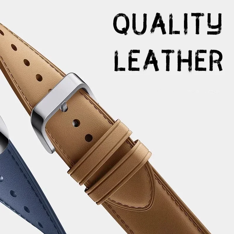 Original Leather Strap for Xiaomi Band 8 Pro Band Metal Connectors Wristband for MiBand 8pro Bracelet Replacement Accessories