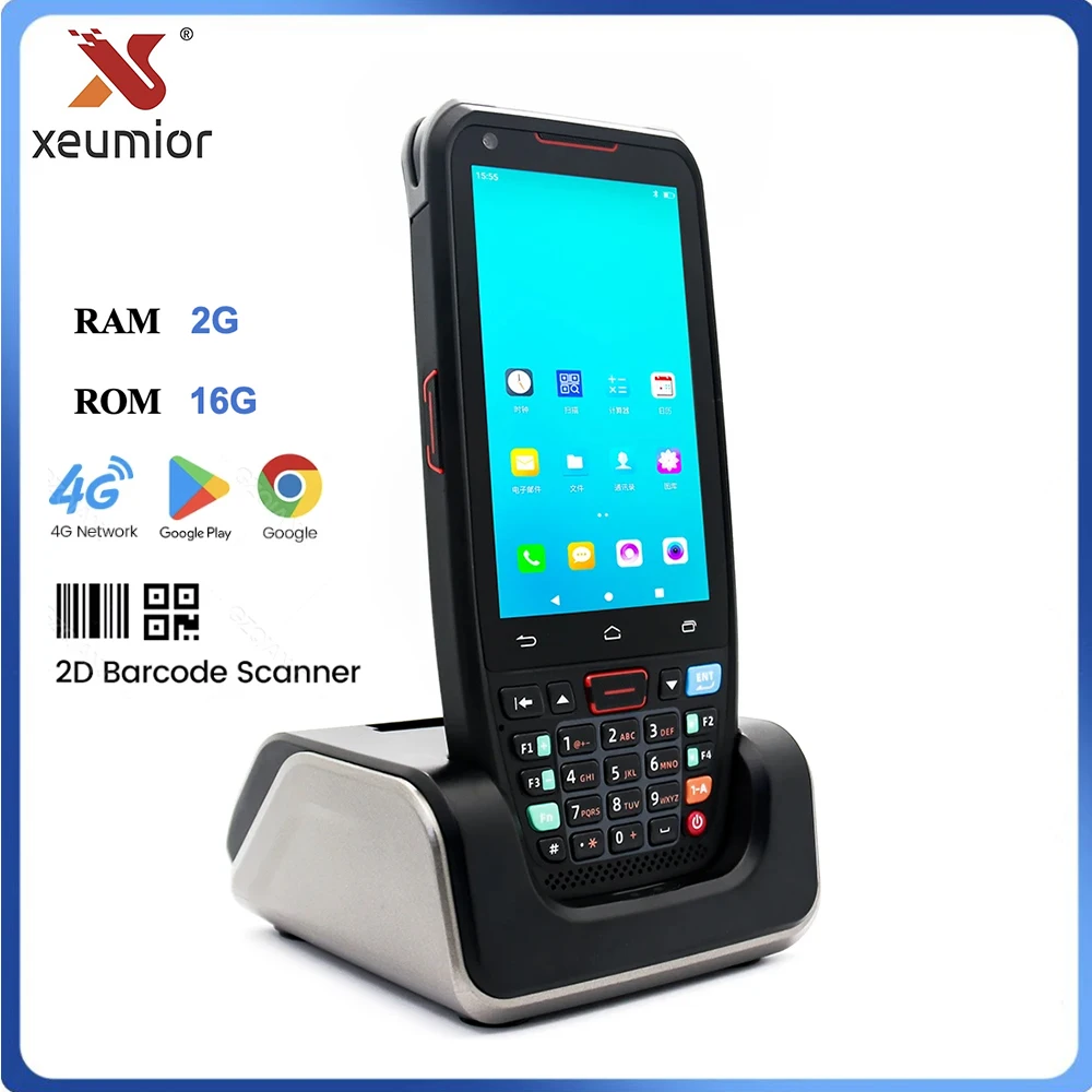 Terminal Handheld Esperto do Coletor de Dados Pda do Andróide Móvel com Leitor sem Fio do Varredor do Código de Barras 1d 2d para o Sistema de Inventário Dt40