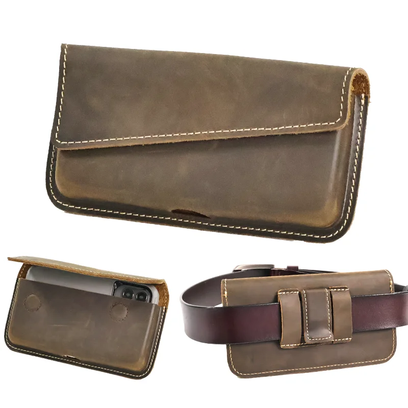 1pcLeisure Retro Waist Bag for Men, Mobile Phone Bag, Zero Wallet, Daily Commuting, Lightweight Men's Gift, Leisure