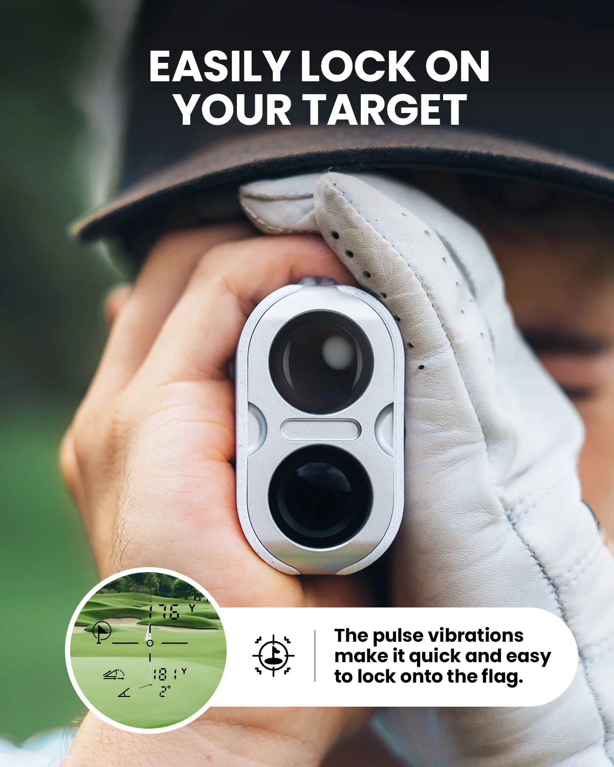 Mileseey PF1 IP65 Waterproof All-weather Rain-fog Mode With Slope Flag Lock Vibration Rechargeable Golf Rangefinder Laser