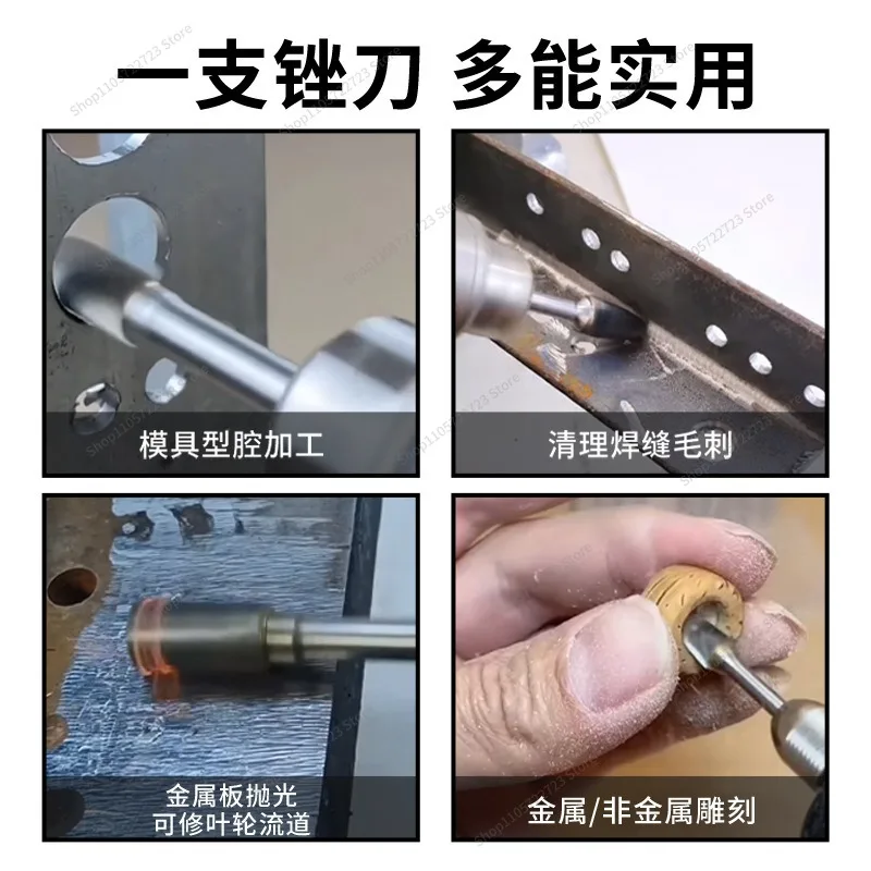 For Tungsten Steel Grinding Head, Rotary File Stainless Carbide Steel Inner Milling Cutter, Woodworking Accessories